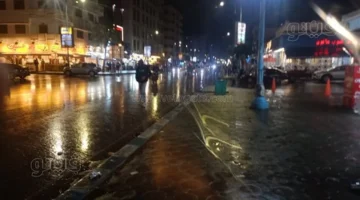 أمطار غزيرة تغمر مطروح الساحلية في نهاية 2025 (صور حية)